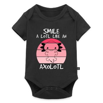 Rire beaucoup comme acheter un triton salamandre axolotl - Body à manches courtes Premium Bébé - noir - Devant