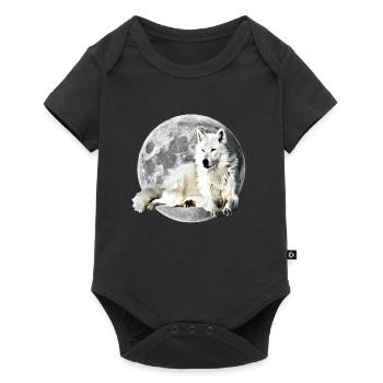 Wolf - Body à manches courtes Premium Bébé - noir - Devant