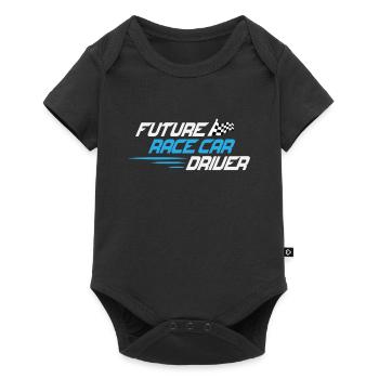 Passionné de voiture de course Pilote de voiture de course futur drôle - Body à manches courtes Premium Bébé - noir - Devant