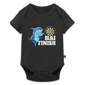Dart WM Dart Shirt Dart Spieler Dart spielen 180 - Baby Premium Kurzarmbody - Schwarz - Vorne