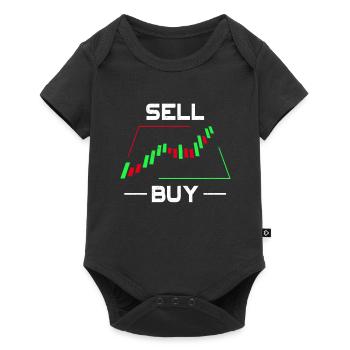 Marché boursier Trader Candlestick Chart Trading Gift - Body à manches courtes Premium Bébé - noir - Devant