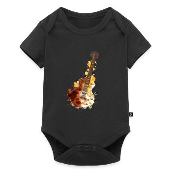 Bass guitar bass player - Baby Premium short-sleeve bodysuit - black - Front