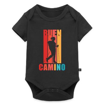 Buen Camino Woman Of Way of St. James Pilgrim Spain - Baby Premium short-sleeve bodysuit - black - Front