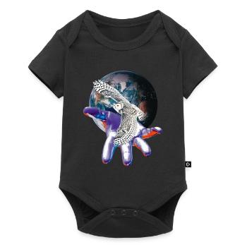 owl - Baby Premium short-sleeve bodysuit - black - Front