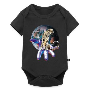 cheetah - Baby Premium short-sleeve bodysuit - black - Front