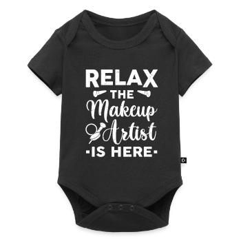 Makeup Artist Funny Beautician Cosmetology Gift - Baby Premium short-sleeve bodysuit - black - Front
