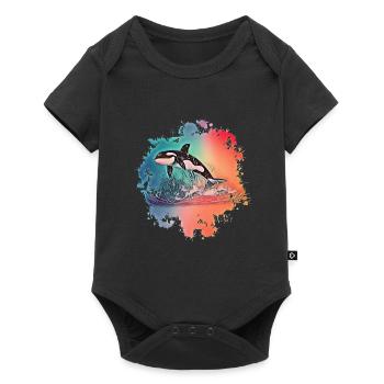 Orca - Baby Premium short-sleeve bodysuit - black - Front