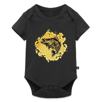 Salmon - Baby Premium short-sleeve bodysuit - black - Front