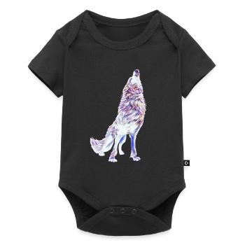 Wolf - Body à manches courtes Premium Bébé - noir - Devant