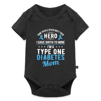 Type One Diabetes Mom Insulin Therapy Gift - Baby Premium short-sleeve bodysuit - black - Front
