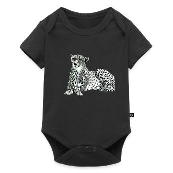 Cheetah - Baby Premium short-sleeve bodysuit - black - Front