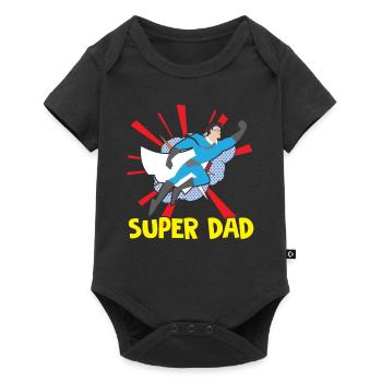 Happy Fathers Day Super Dad Father's Day Super Dad Pa - Baby Premium short-sleeve bodysuit - black - Front