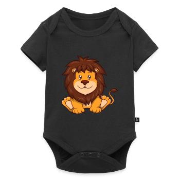Doux Lion - Body à manches courtes Premium Bébé - noir - Devant