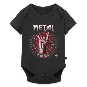 Metal In My Head - Body à manches courtes Premium Bébé - noir - Devant