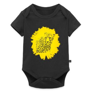 cheetah - Baby Premium short-sleeve bodysuit - black - Front