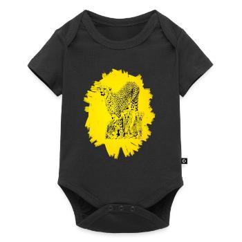 Cheetah - Baby Premium short-sleeve bodysuit - black - Front