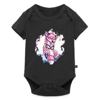 fox - Baby Premium short-sleeve bodysuit - black - Front