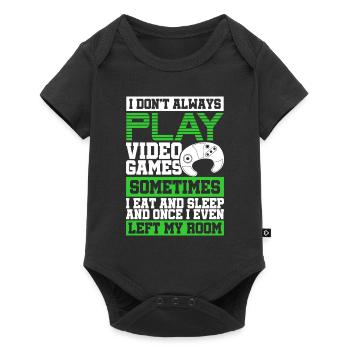 Je ne joue pas toujours aux jeux vidéo Eat Sleep Gamer - Body à manches courtes Premium Bébé - noir - Devant
