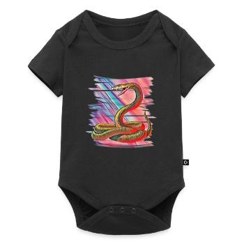 snake - Baby Premium short-sleeve bodysuit - black - Front