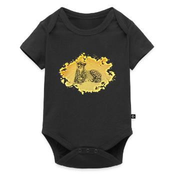 cheetah - Baby Premium short-sleeve bodysuit - black - Front