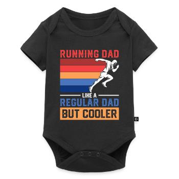 Running papa Papa Meilleur papa Papa Préparation marathon - Body à manches courtes Premium Bébé - noir - Devant