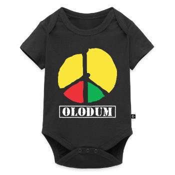 Olodum Peace Sign Brazilian Carnival - Baby Premium short-sleeve bodysuit - black - Front