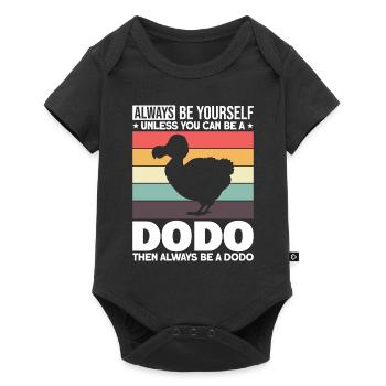 Dodo oiseau amants Ornithologues Disparus - Body à manches courtes Premium Bébé - noir - Devant