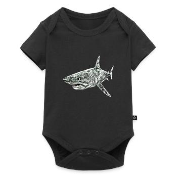 shark - Baby Premium short-sleeve bodysuit - black - Front