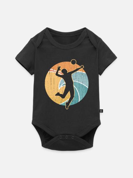 Volley-ball plage Volley Sport Beach Cadeau - Body à manches courtes Premium Bébé - noir