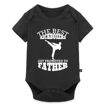 Kickboxer Papa Kickboxing Papa Boxe Papa Sort - Body à manches courtes Premium Bébé - noir - Devant