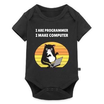 I are Programmer I Make Computer - Baby Premium Kurzarmbody - Schwarz - Vorne