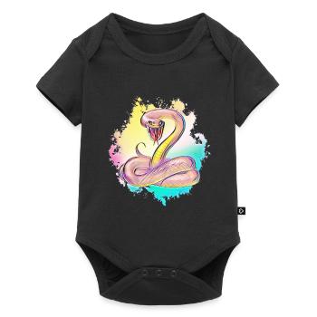snake - Baby Premium short-sleeve bodysuit - black - Front
