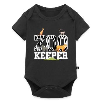 Zoo Keeper | African Savannah Animal Zoo Love - Baby Premium short-sleeve bodysuit - black - Front