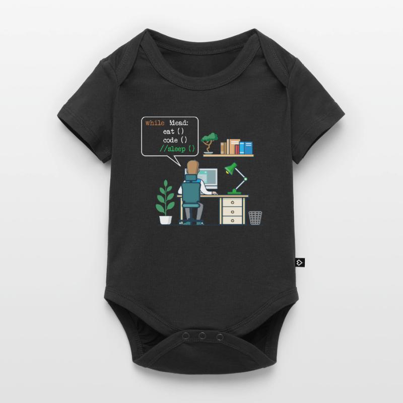 Eat Code Sleep | Funny Coder Programmierer Baby Premium Kurzarmbody