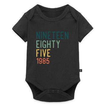 Vintage 1985 85 Birthday Retro Vintage Gift - Baby Premium short-sleeve bodysuit - black - Front