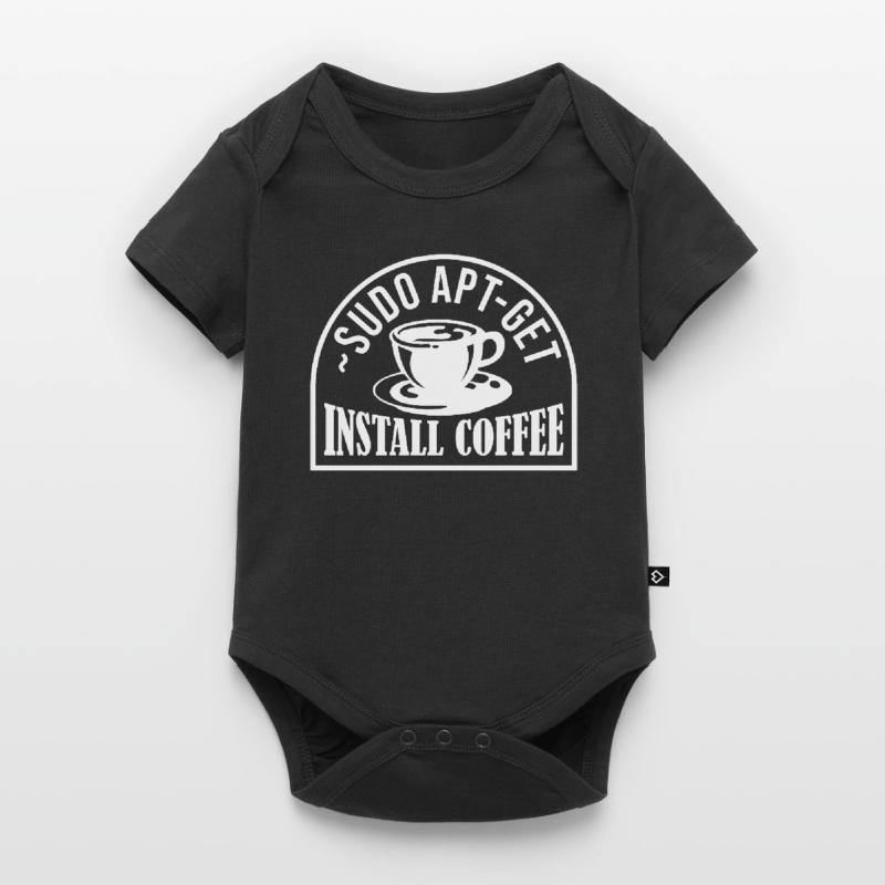 Get Sudo Apt Install Coffee | Comp Admin Baby Premium short-sleeve bodysuit