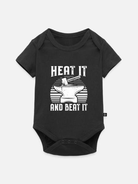Schmieden - Baby Premium Kurzarmbody - Schwarz