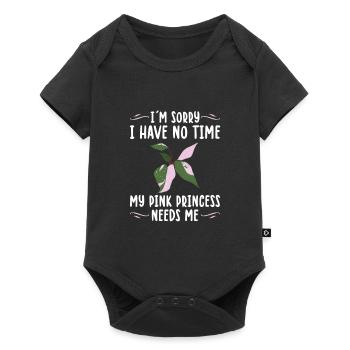 | de plantes d’intérieur Princesse Rose Idée cadeau Plantie - Body à manches courtes Premium Bébé - noir - Devant