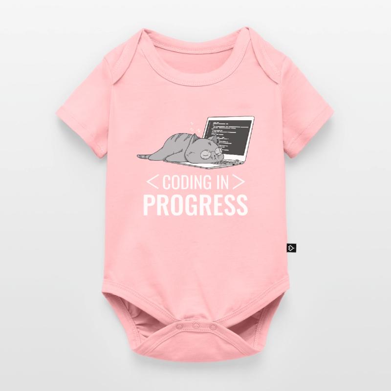 Programming Computer Nerd Cat Baby Premium short-sleeve bodysuit