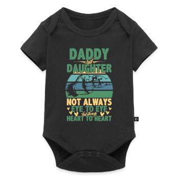 Fathers Day Quote Daddy Daughter Not Always Eye Ey - Baby Premium short-sleeve bodysuit - black - Front