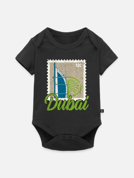 Dubai United Arab Emirates The Palm - Baby Premium short-sleeve bodysuit - black