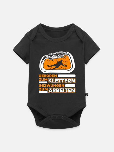 Klettern Bergsport Kletterer - Baby Premium Kurzarmbody - Schwarz