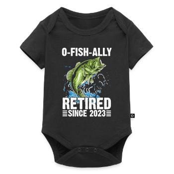 Retirement Quote OFishAlly Retirement Shirt - Baby Premium short-sleeve bodysuit - black - Front