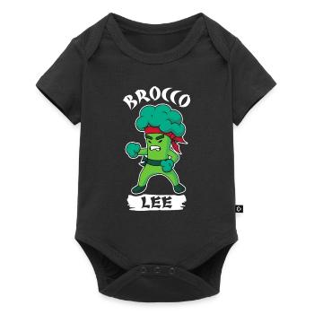 Brocco Lee Broccoli Meme - Baby Premium Kurzarmbody - Schwarz - Vorne