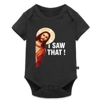 J’ai vu que Jésus-Christ - Body à manches courtes Premium Bébé - noir - Devant