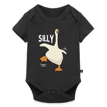 Silly goose - Baby Premium short-sleeve bodysuit - black - Front