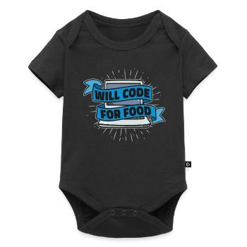 Programmierer Coder Software Entwickler - Baby Premium Kurzarmbody - Schwarz - Vorne