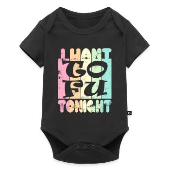 Je veux du tofu ce soir - Body à manches courtes Premium Bébé - noir - Devant
