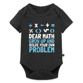 Professeur de mathématiques Mathématicien Professeur de mathématiques Mathématiques - Body à manches courtes Premium Bébé - noir - Devant