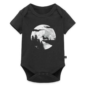 Teckel teckel viennois Teckel Rauhhaardackel - Body à manches courtes Premium Bébé - noir - Devant